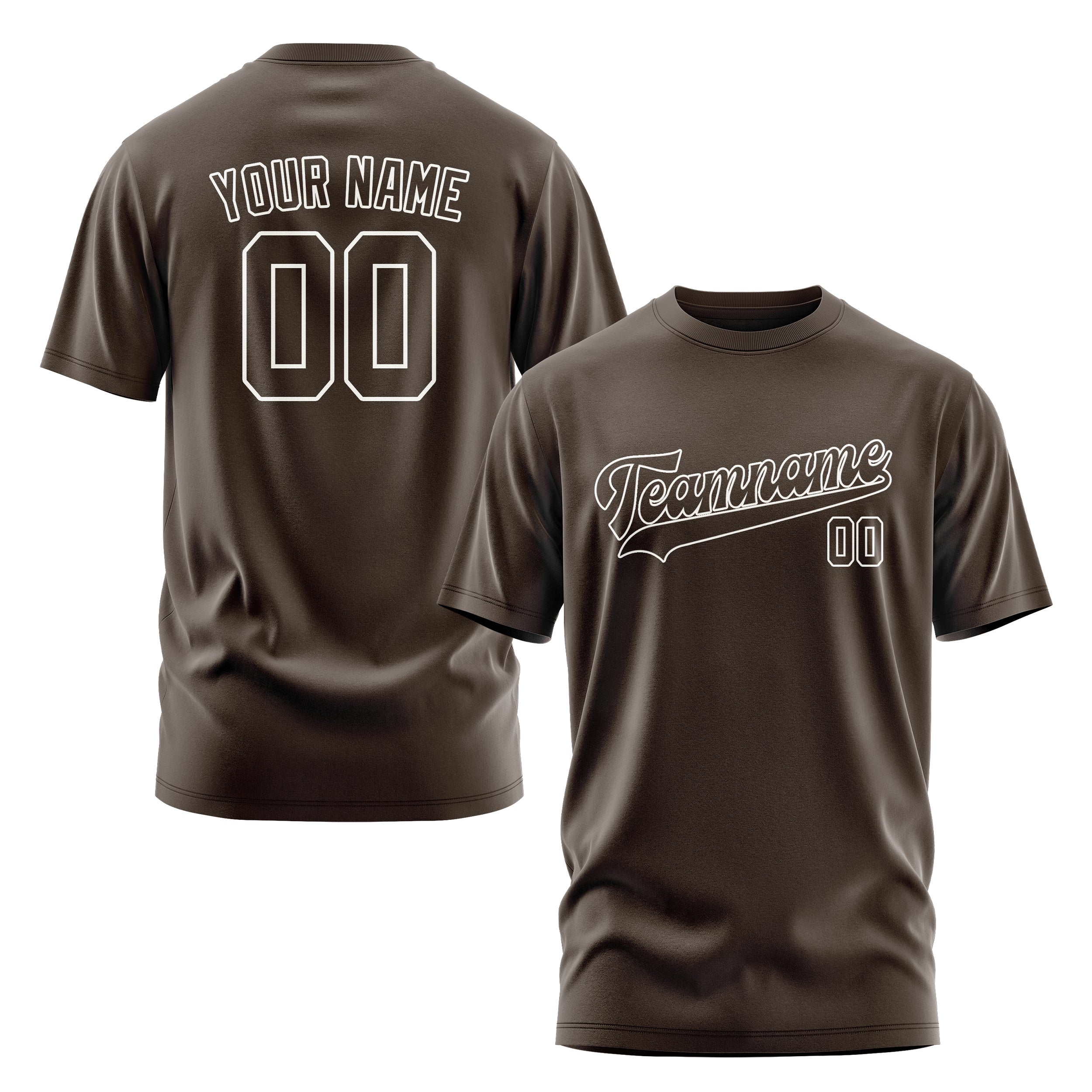 Maßgeschneidertes Braun Braun T-Shirt