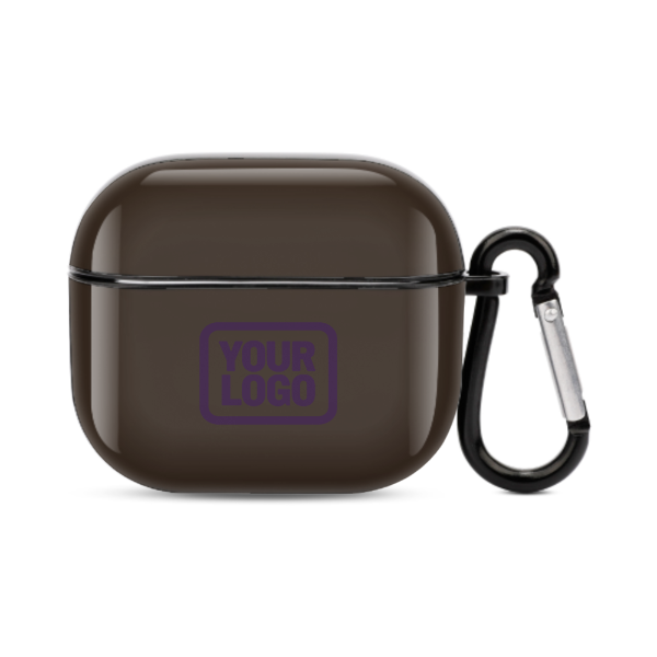 Maßgeschneidertes Braun Lila AirPods-Hülle (3. Generation)