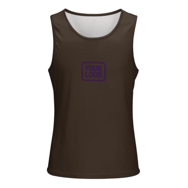 Maßgeschneidertes Braun Lila Herren Tanktop