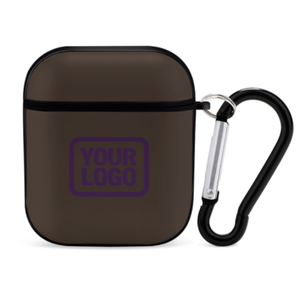 Maßgeschneidertes Braun Lila AirPods-Hülle
