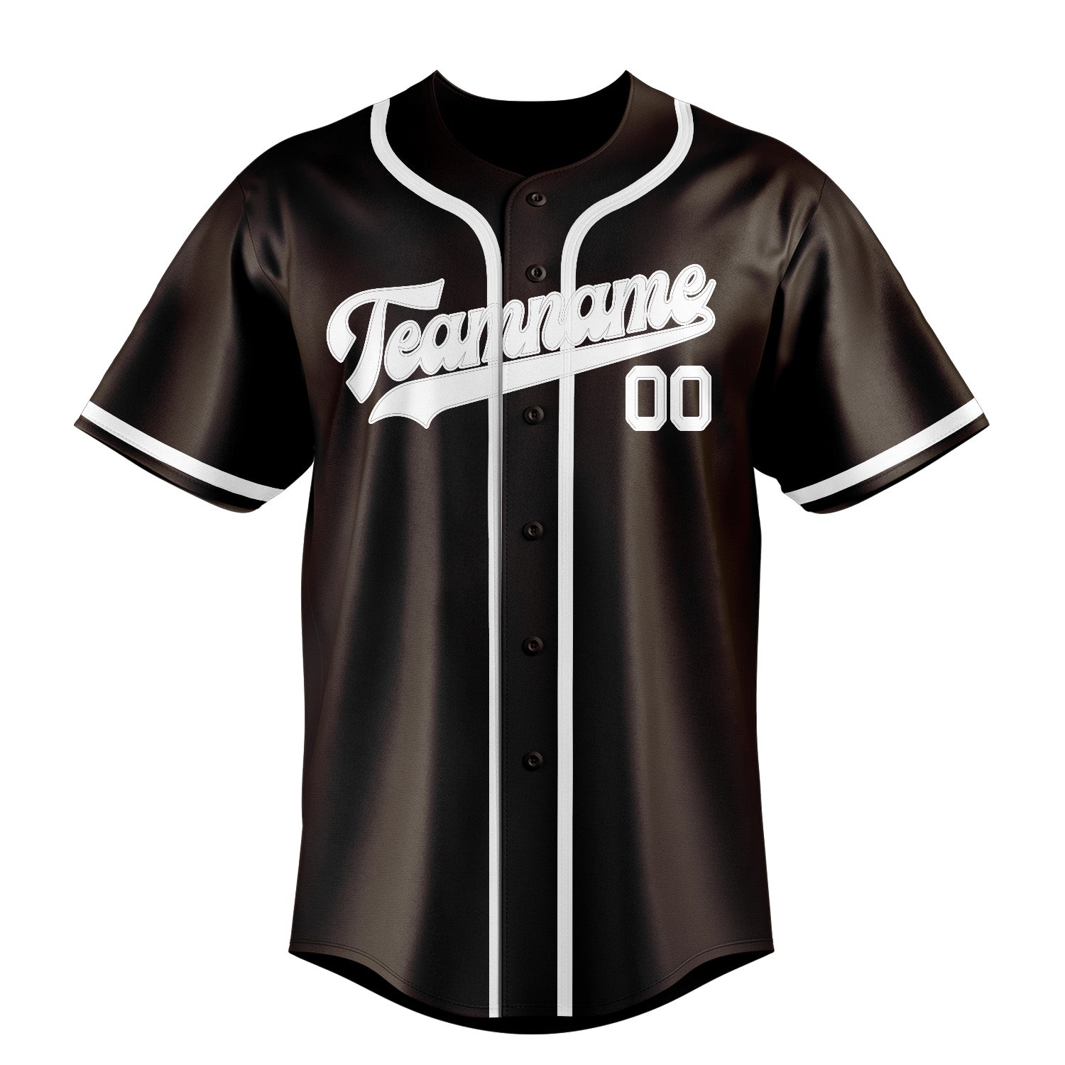 Benutzerdefiniertes Professionelles Braun Weiß Baseballtrikot