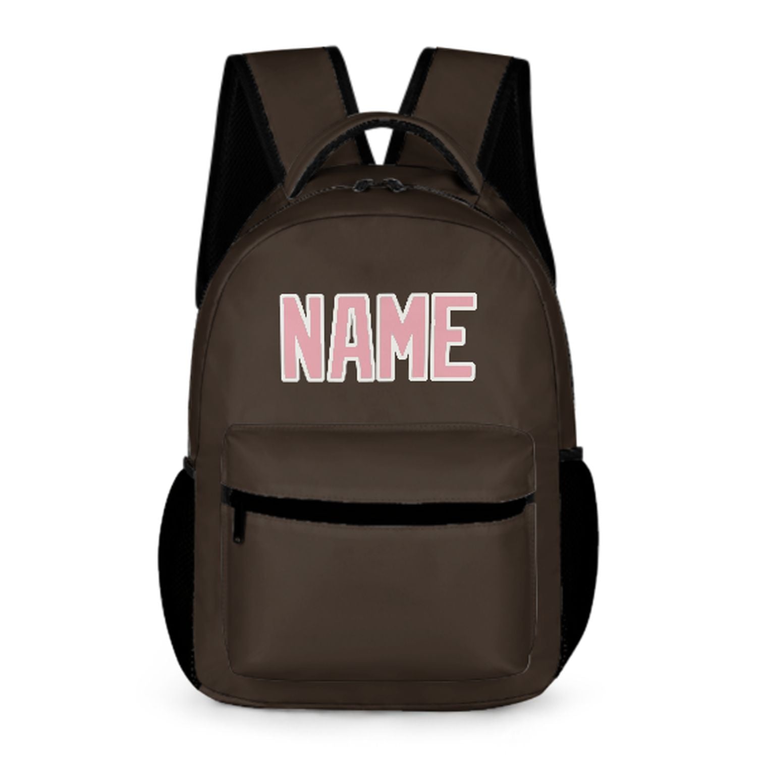 Maßgeschneidertes Braun Rosa Kinderrucksack
