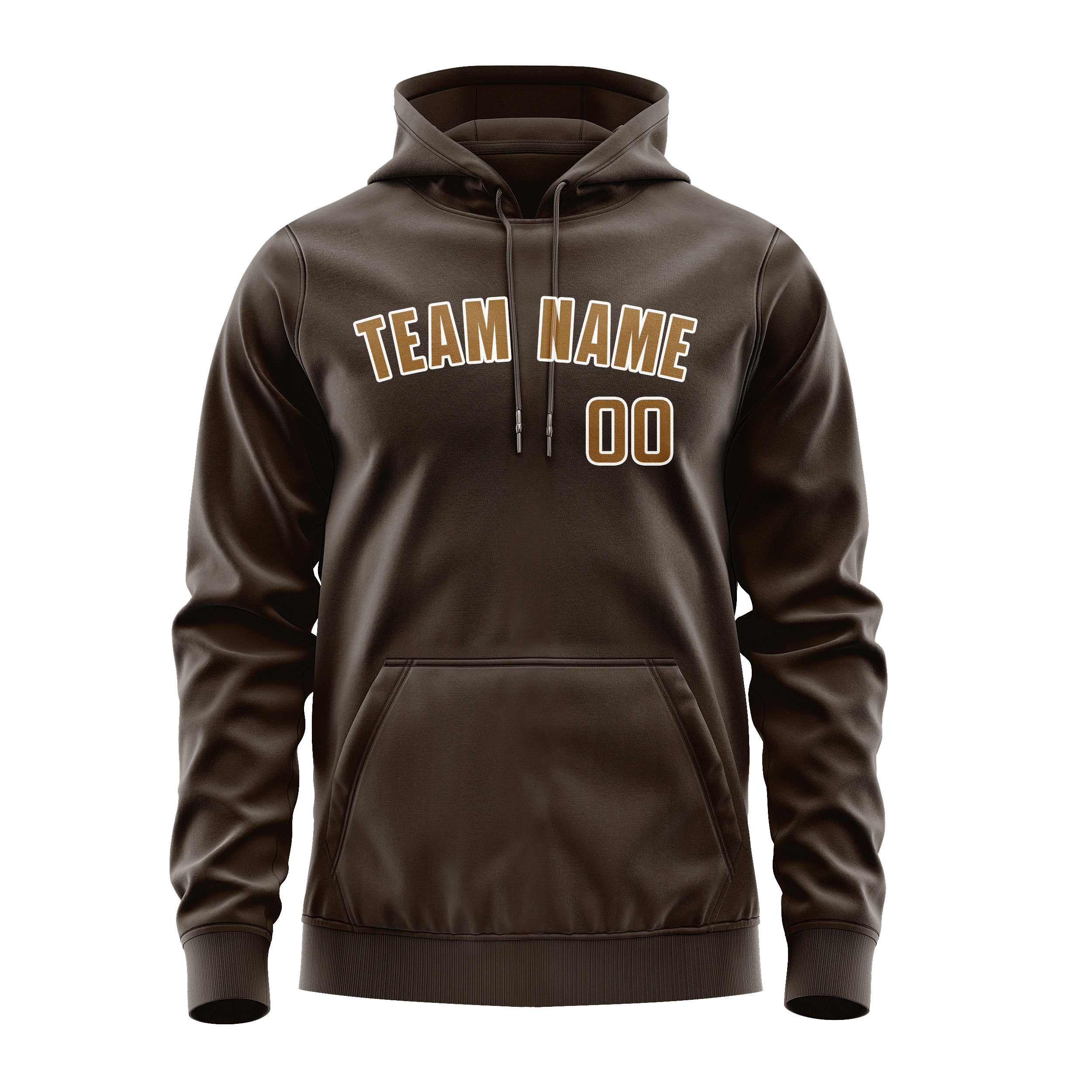 Maßgeschneidertes Braun Khaki Hoodie