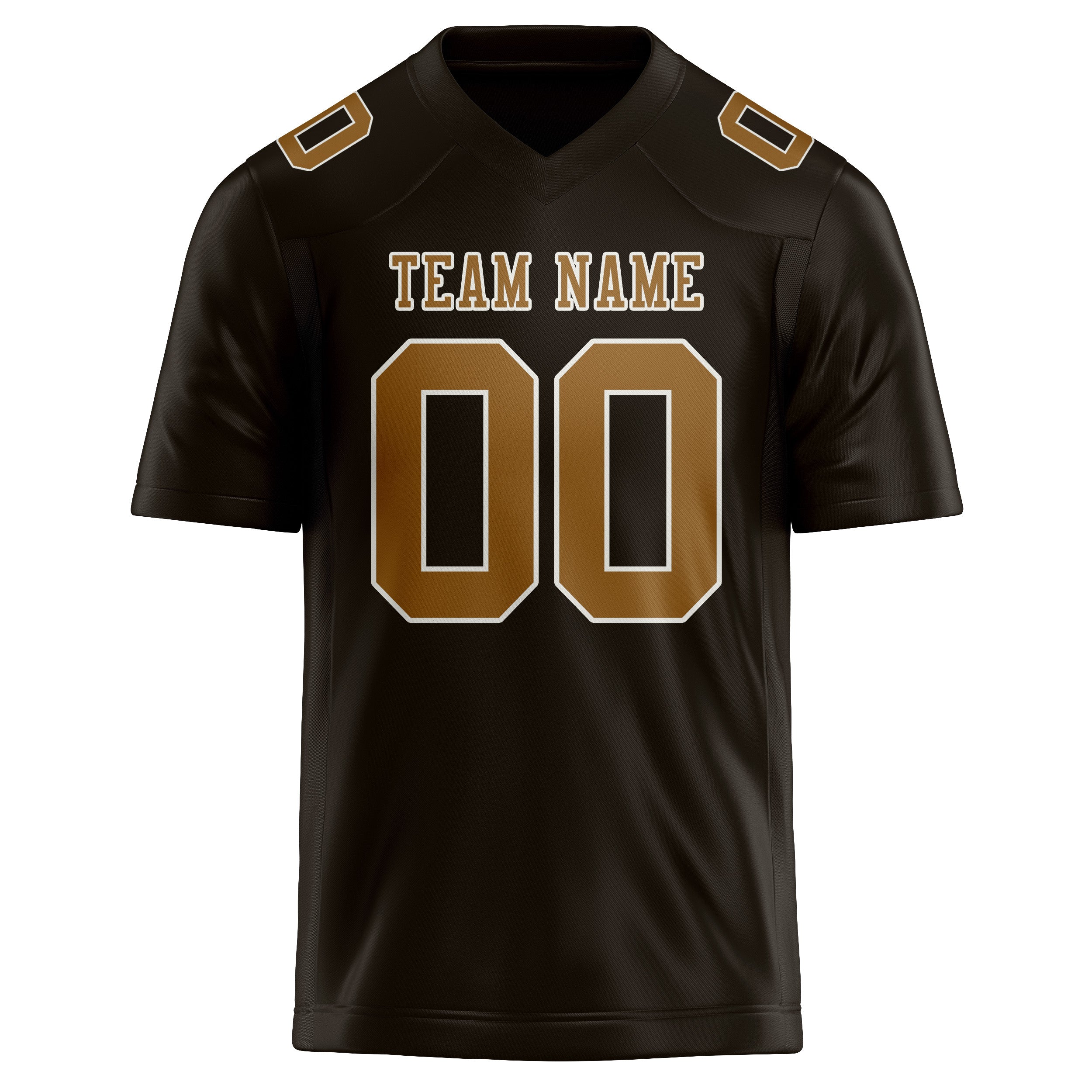 Maßgeschneidertes Professionelles Braun Khaki Rugbytrikot