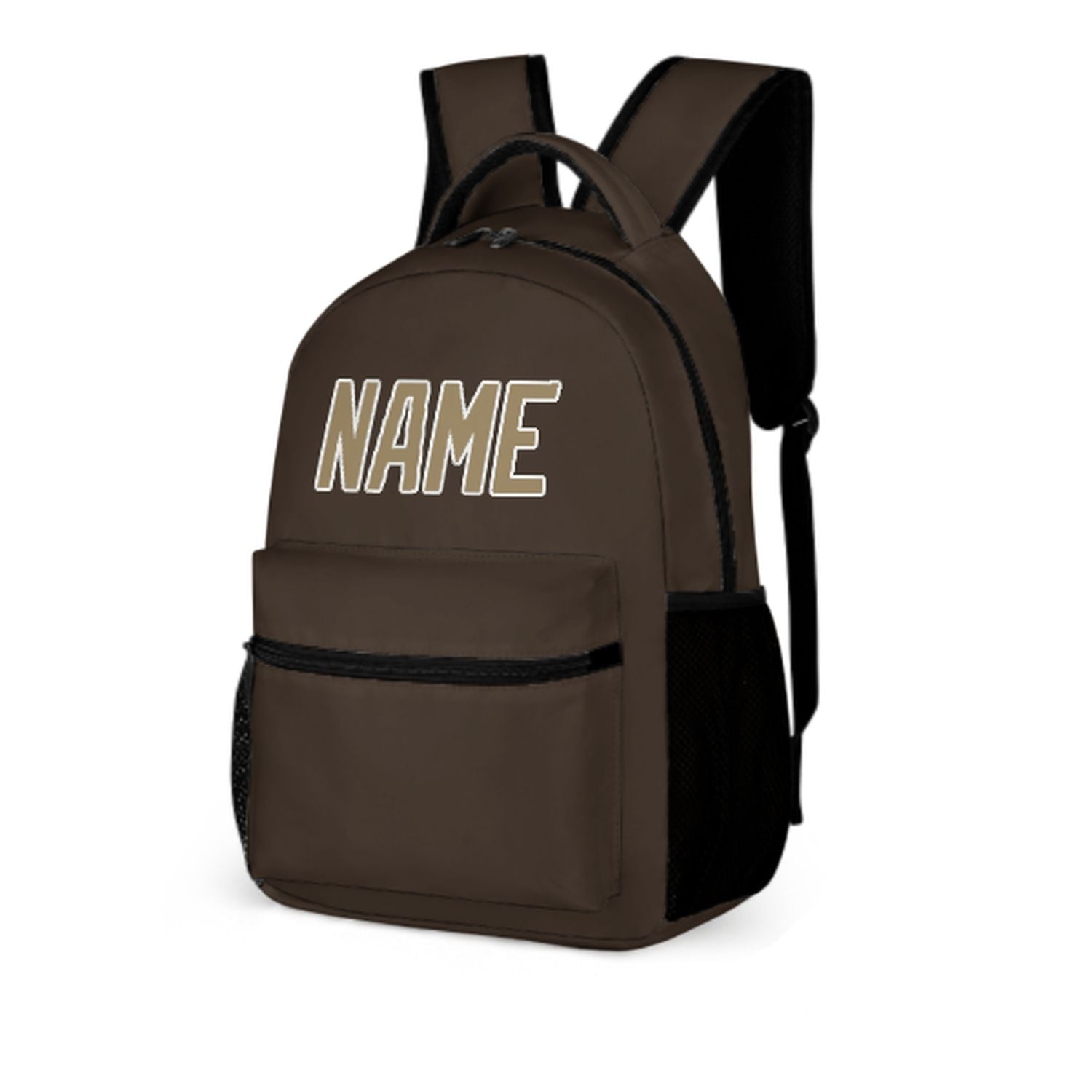 Maßgeschneidertes Braun Hellkhaki Kinderrucksack