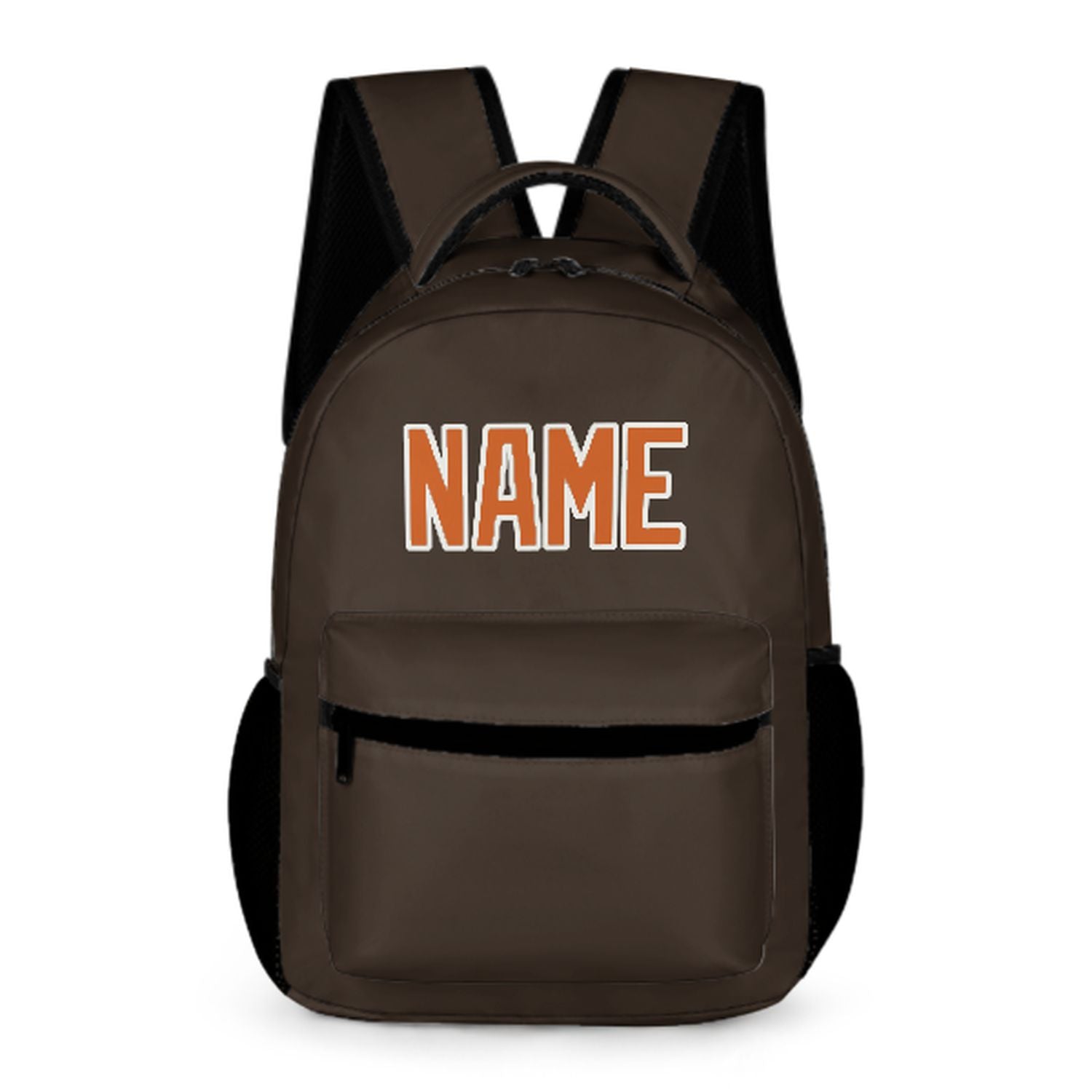 Maßgeschneidertes Braun Orange Kinderrucksack