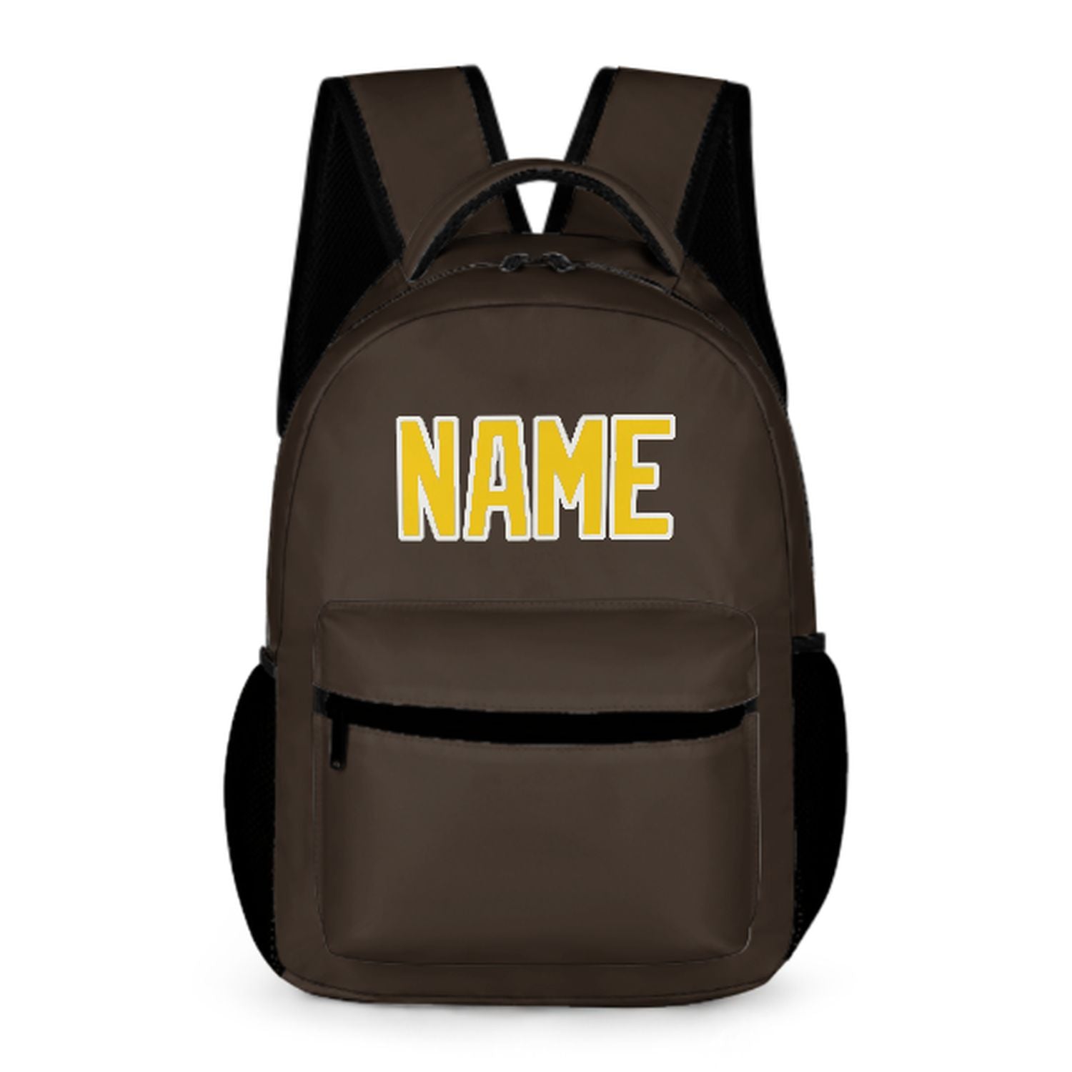 Maßgeschneidertes Braun Gold Kinderrucksack