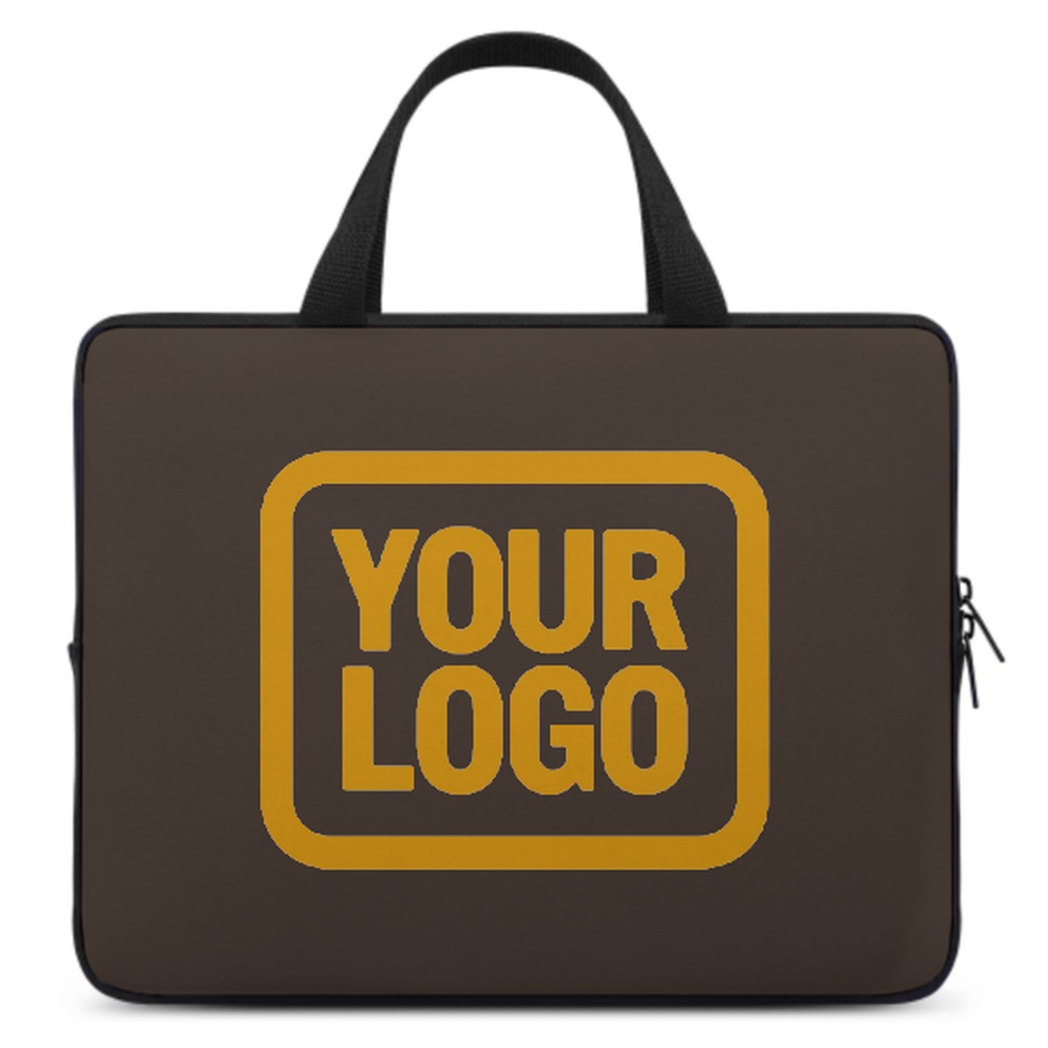 Maßgeschneidertes Braun Yellow Laptop Tasche