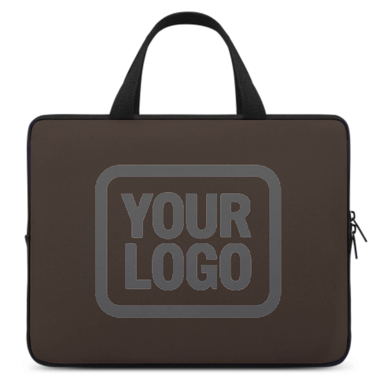 Maßgeschneidertes Braun Dark Grey Laptop Tasche