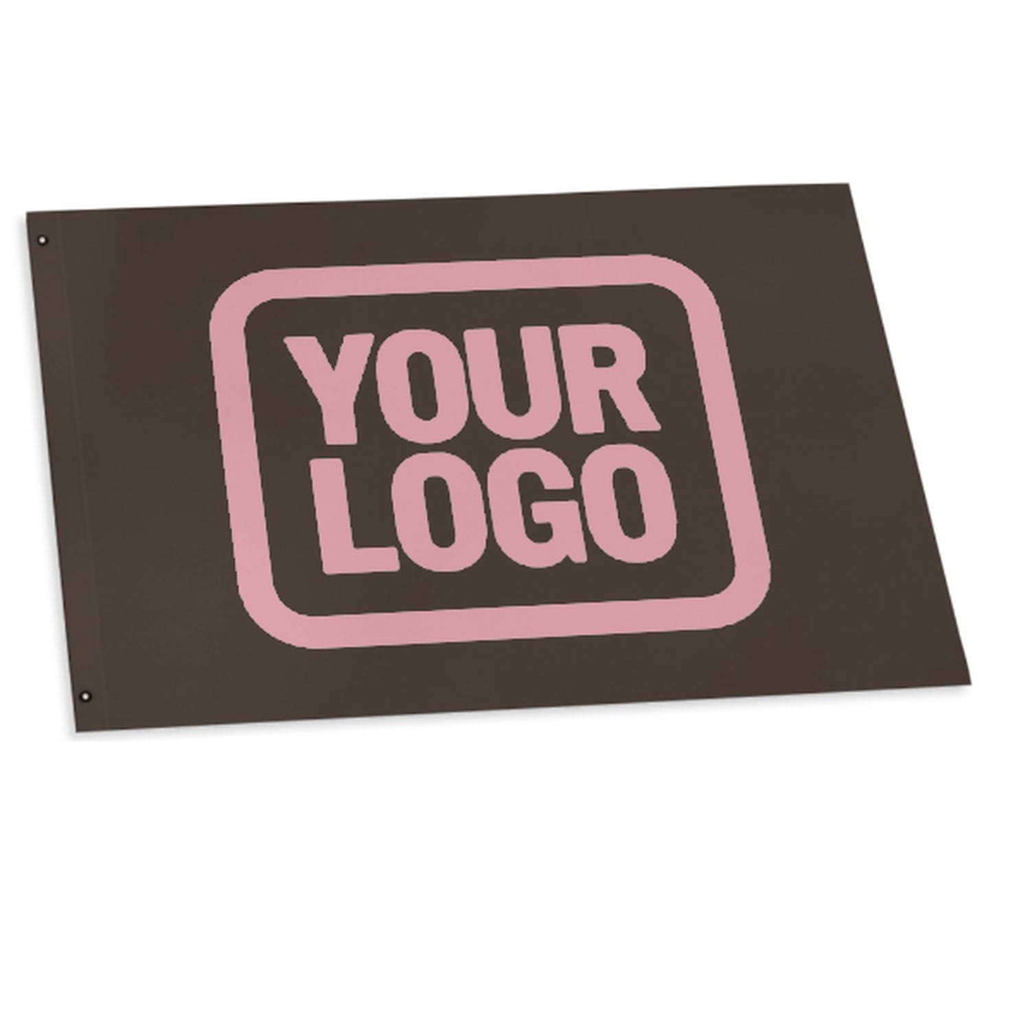 Bandiera personalizzata marrone rosa
