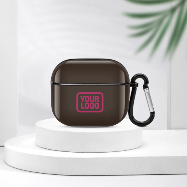 Maßgeschneidertes Braun Rosarot AirPods-Hülle (3. Generation)