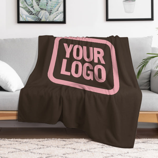Maßgeschneidertes Braun Rosa Decke