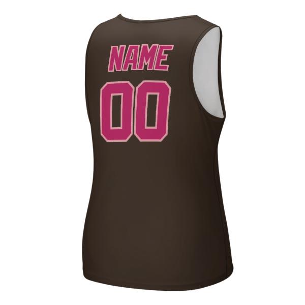 Maßgeschneidertes Braun Rosarot Herren Tanktop