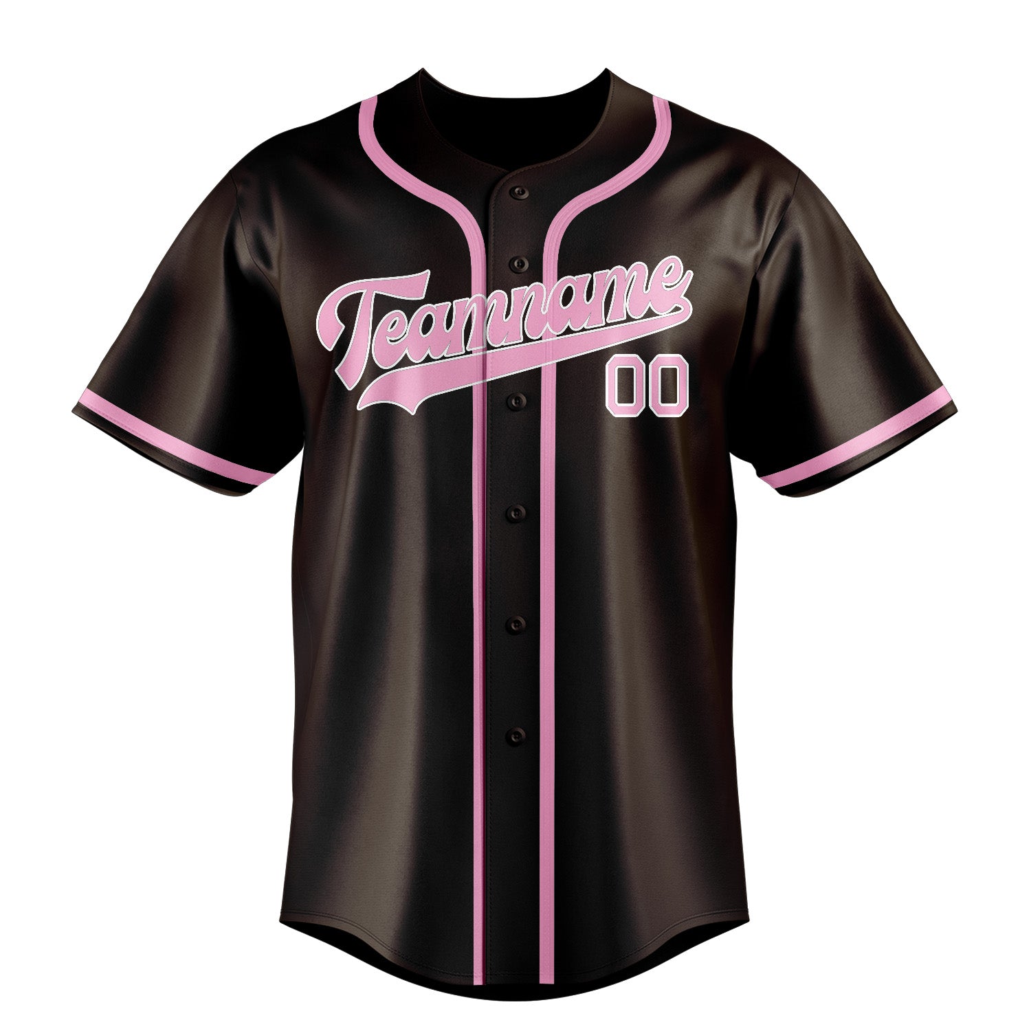 Benutzerdefiniertes Professionelles Braun Rosa Baseballtrikot