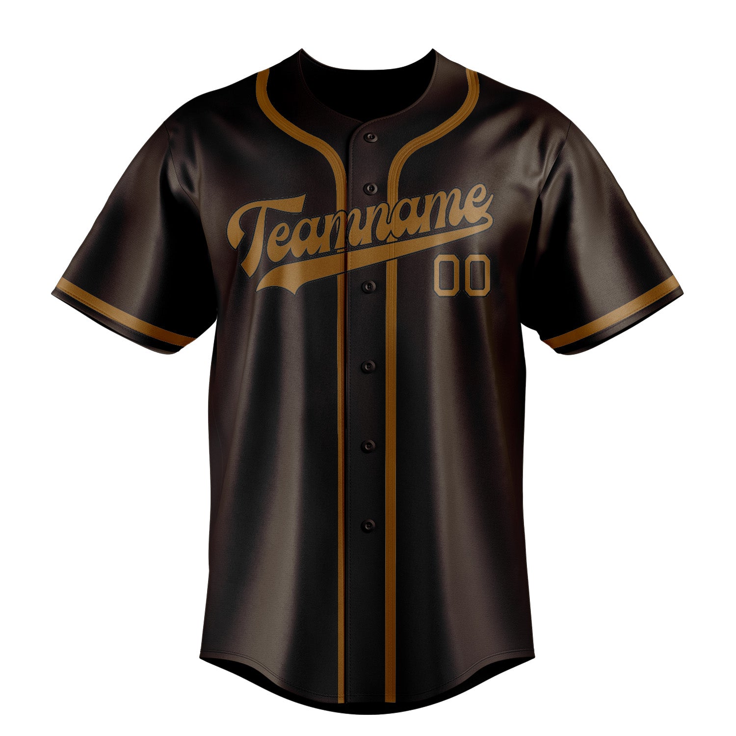 Benutzerdefiniertes Professionelles Braun Khaki Baseballtrikot