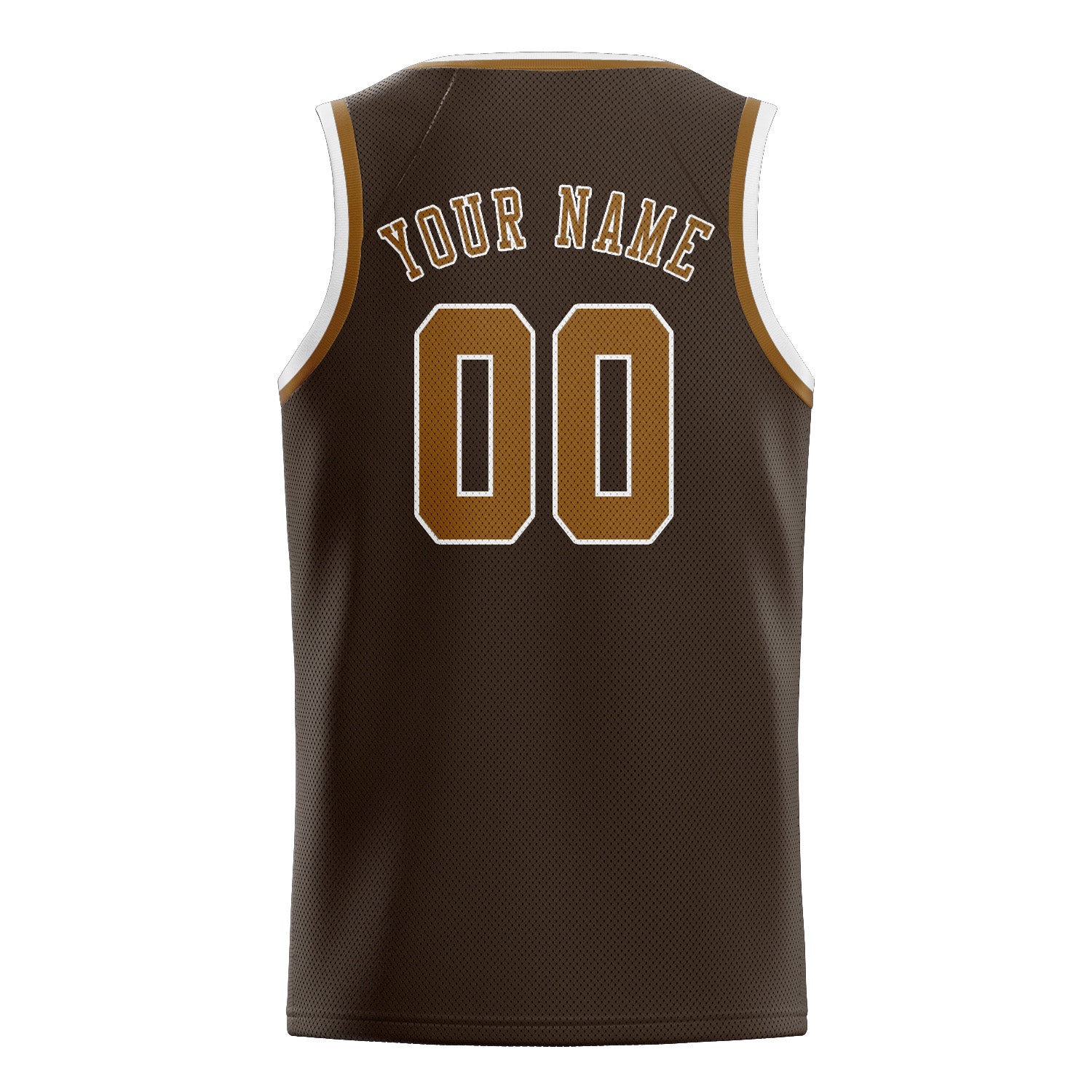 Benutzerdefiniertes Professionelles Braun Khaki Basketballtrikot