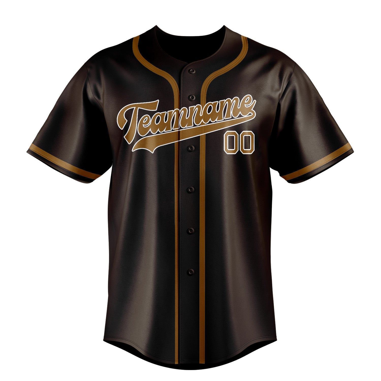 Benutzerdefiniertes Professionelles Braun Khaki Baseballtrikot