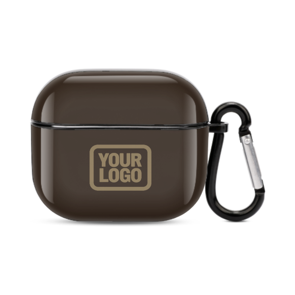 Maßgeschneidertes Braun Hellkhaki AirPods-Hülle (3. Generation)