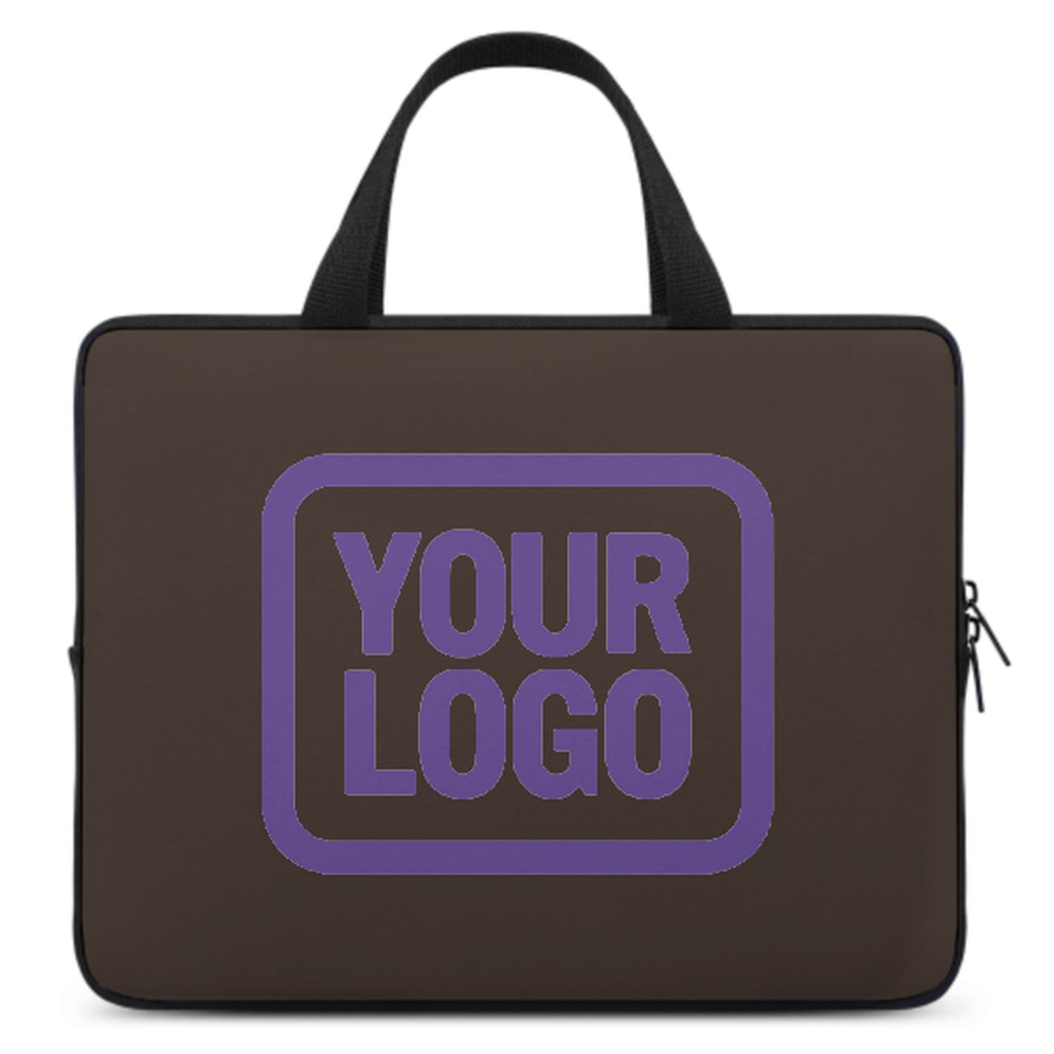 Maßgeschneidertes Braun Light Purple Laptop Tasche