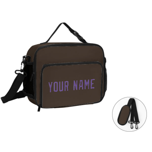 Maßgeschneidertes Braun Light Purple Lunch-Tasche