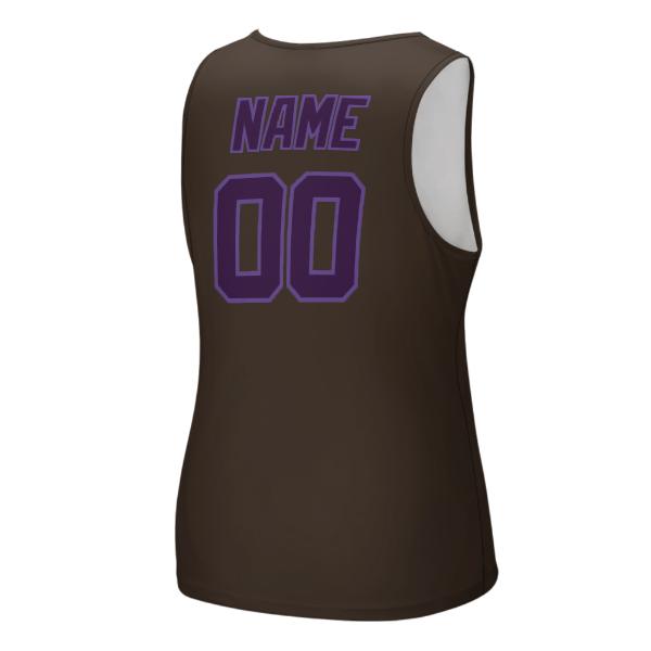 Maßgeschneidertes Braun Lila Herren Tanktop