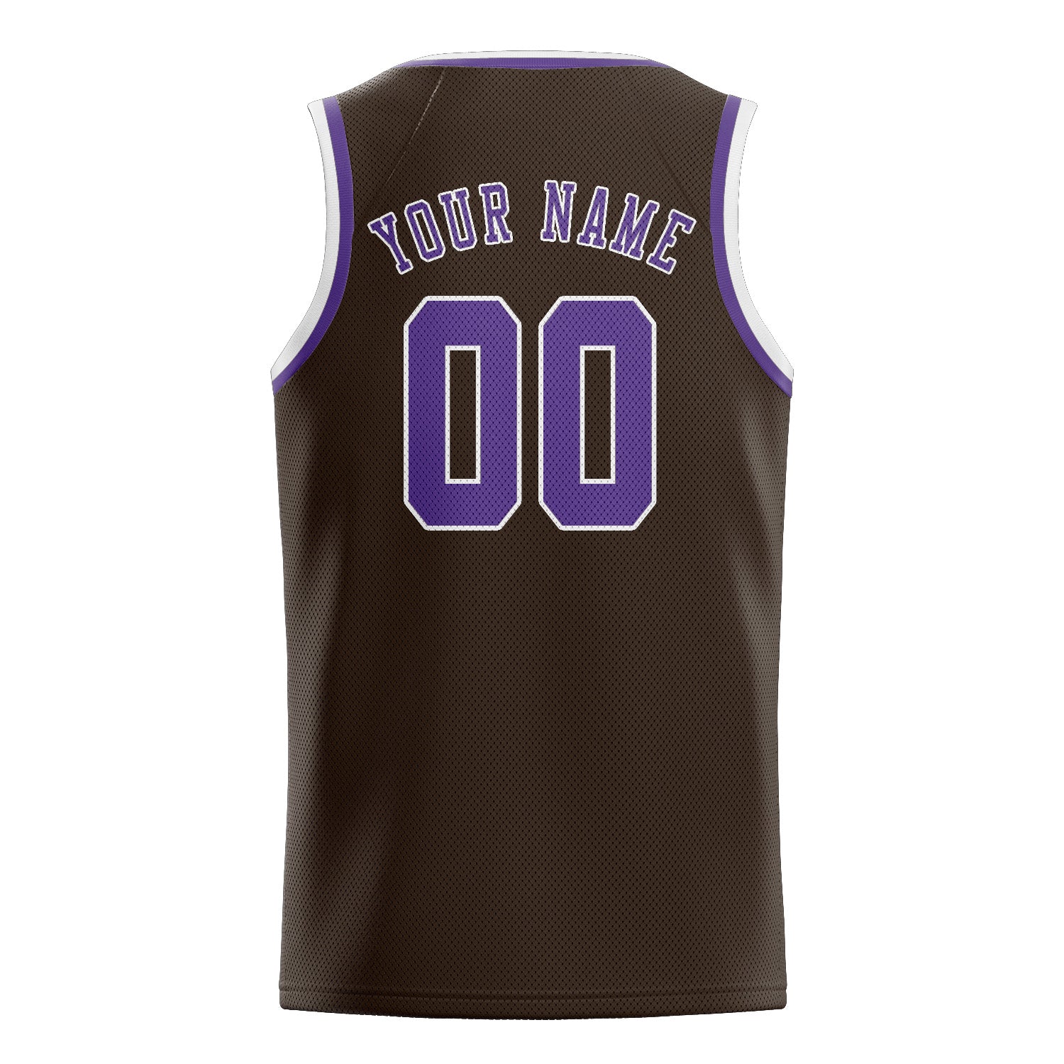 Benutzerdefiniertes Professionelles Braun Lavendel Basketballtrikot