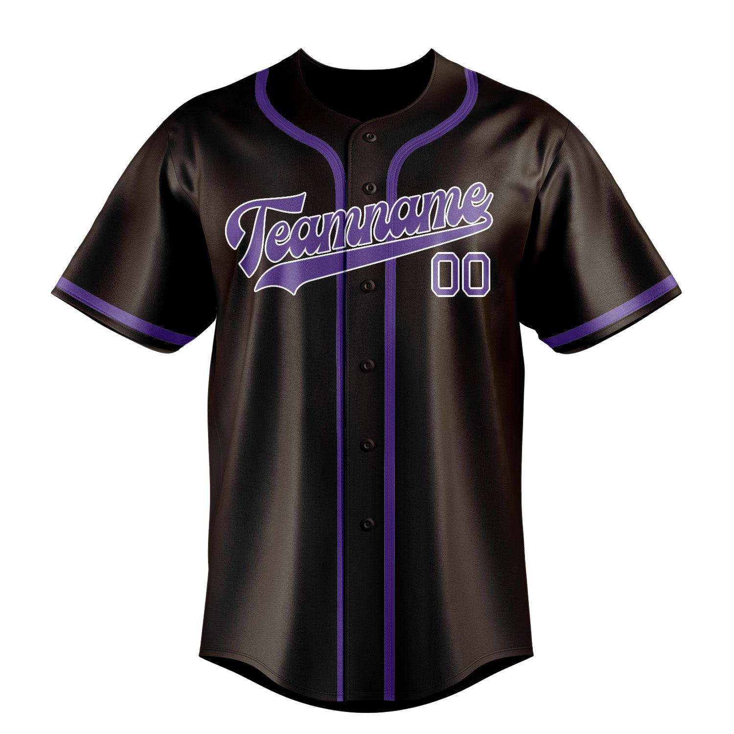 Benutzerdefiniertes Professionelles Braun Lavendel Baseballtrikot