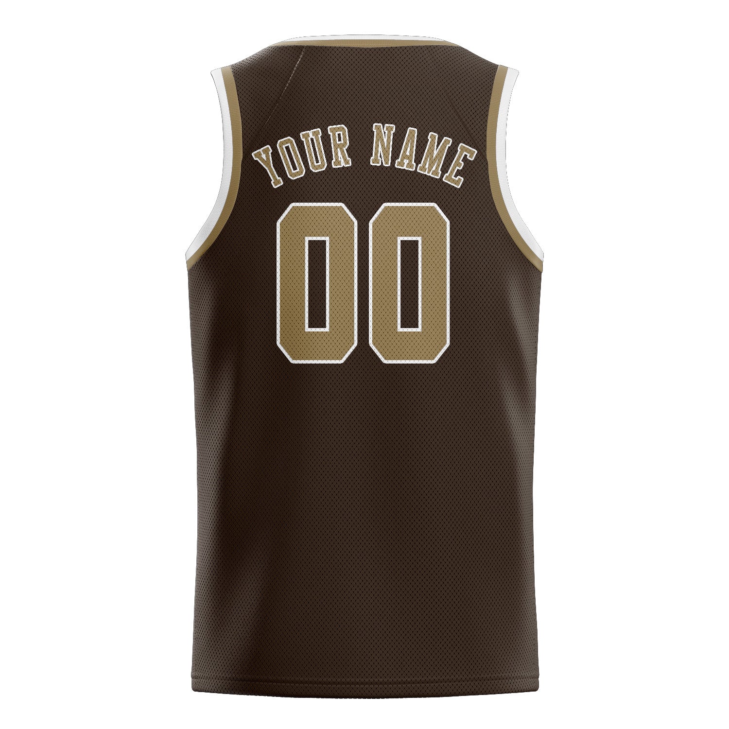 Benutzerdefiniertes Professionelles Braun Hellkhaki Basketballtrikot