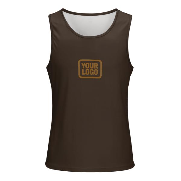 Maßgeschneidertes Braun Khaki Herren Tanktop