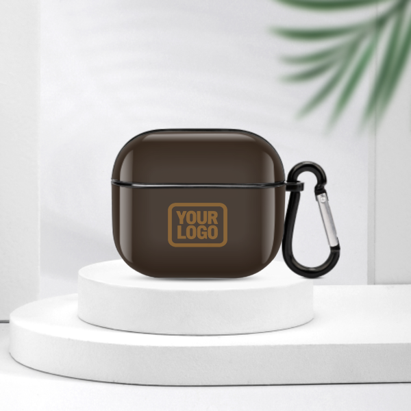 Maßgeschneidertes Braun Khaki AirPods-Hülle (3. Generation)