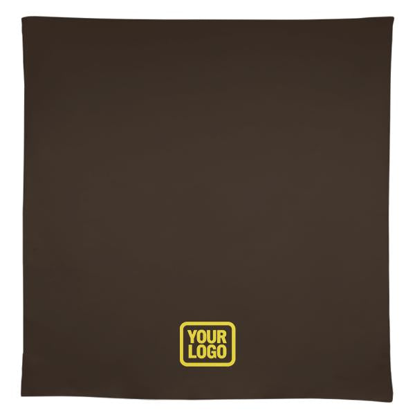Tovaglia quadrata personalizzata marrone pallido giallo