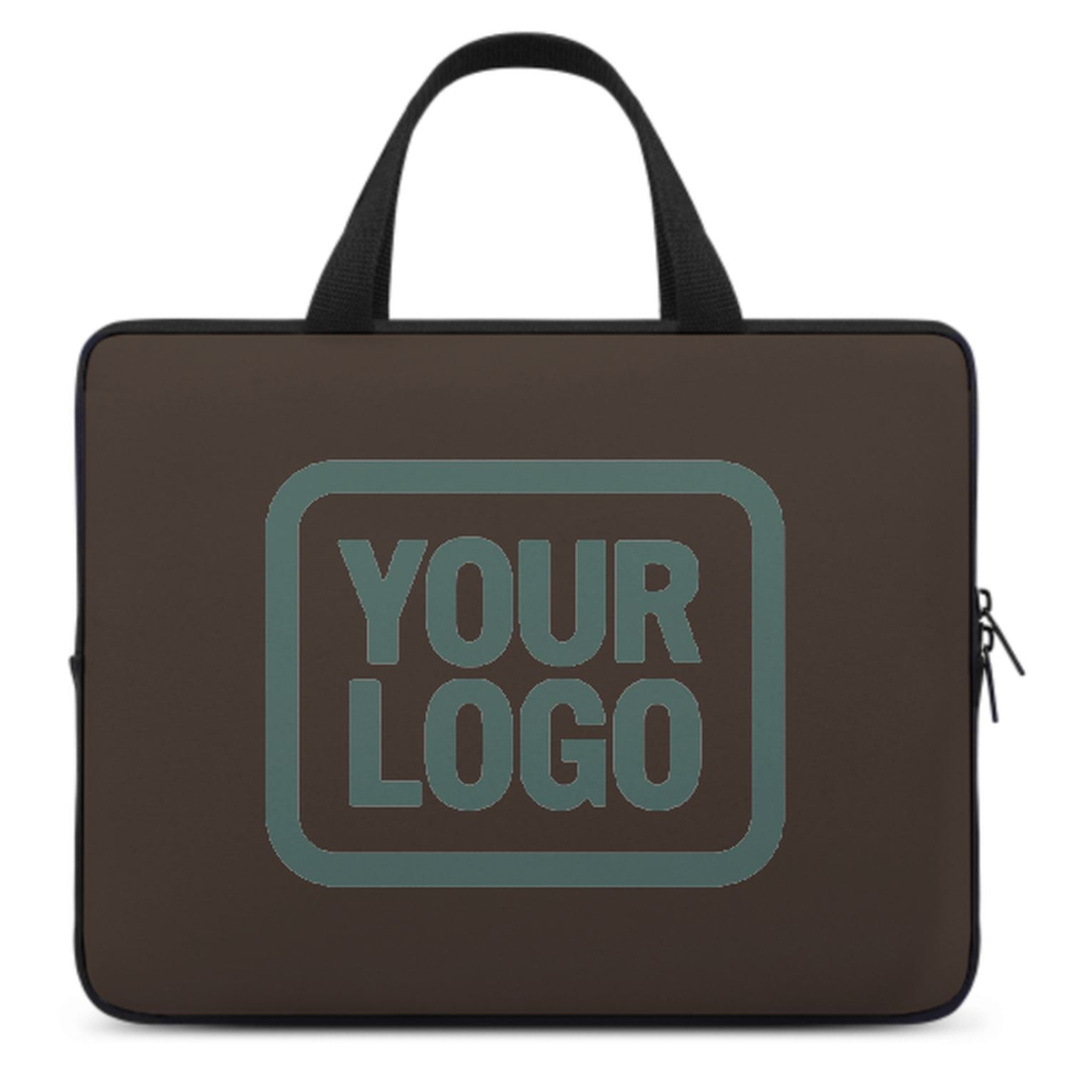 Maßgeschneidertes Braun Blue Green Laptop Tasche