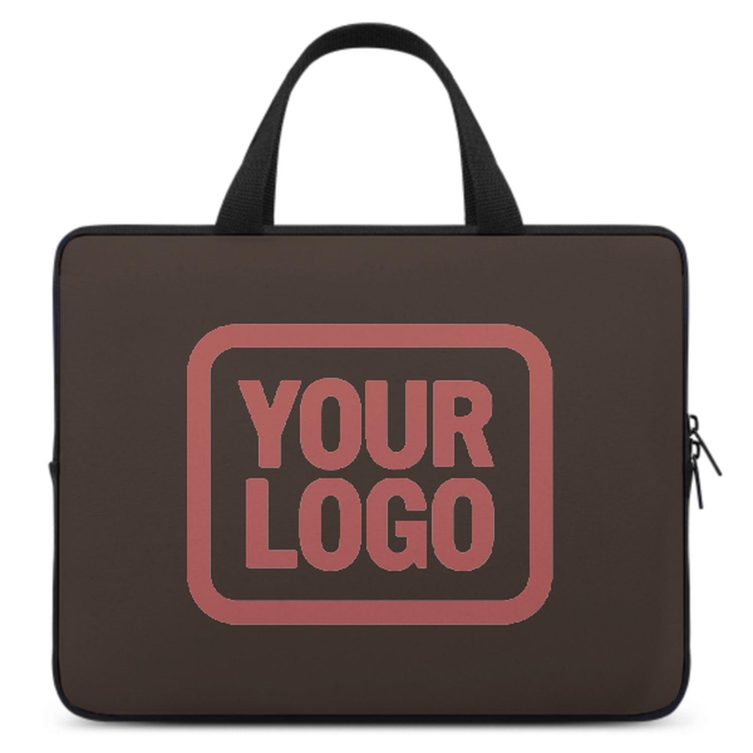 Maßgeschneidertes Braun Copper Rose Laptop Tasche