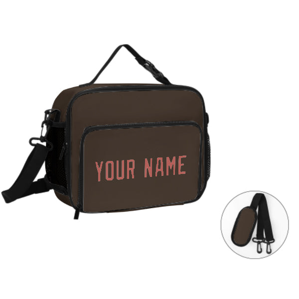 Maßgeschneidertes Braun Copper Rose Lunch-Tasche