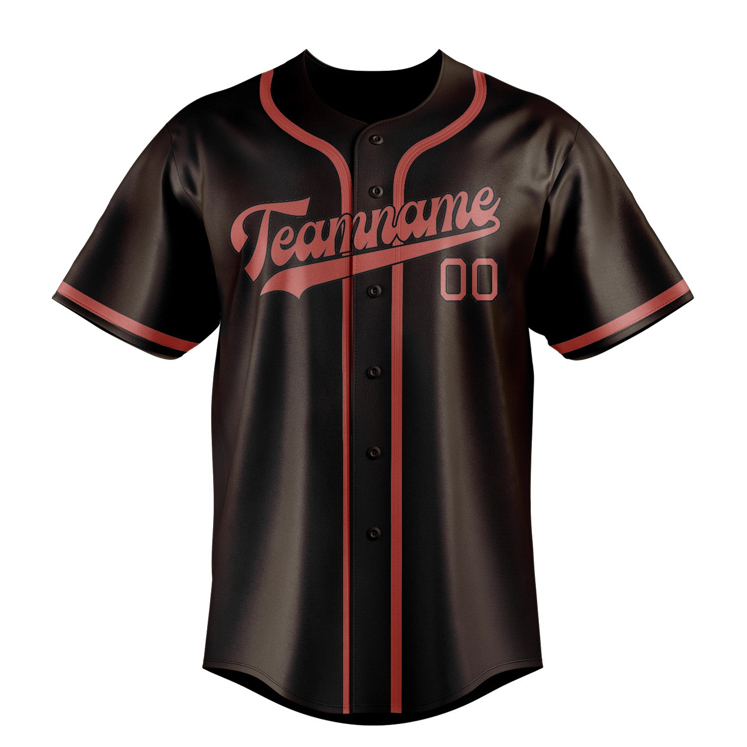 Benutzerdefiniertes Professionelles Braun Kupferrose Baseballtrikot