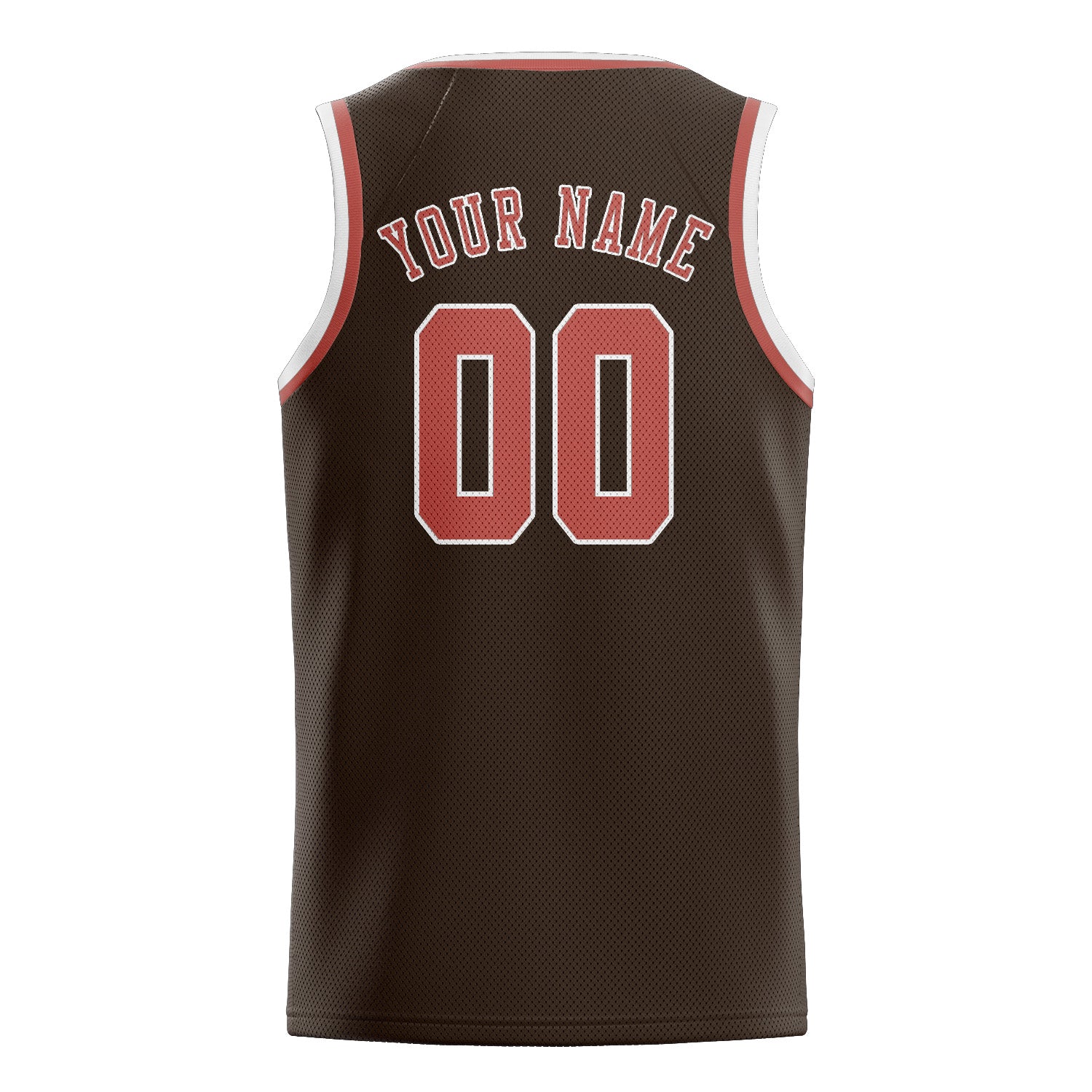 Benutzerdefiniertes Professionelles Braun Kupferrose Basketballtrikot