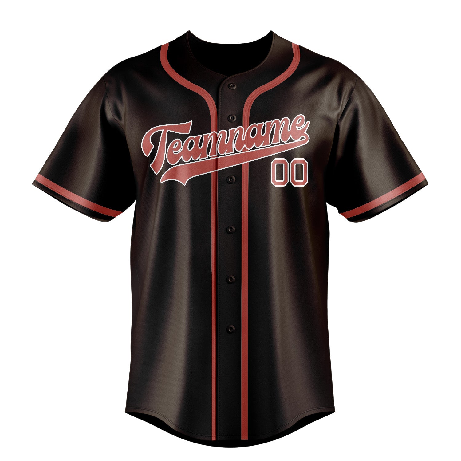 Benutzerdefiniertes Professionelles Braun Kupferrose Baseballtrikot