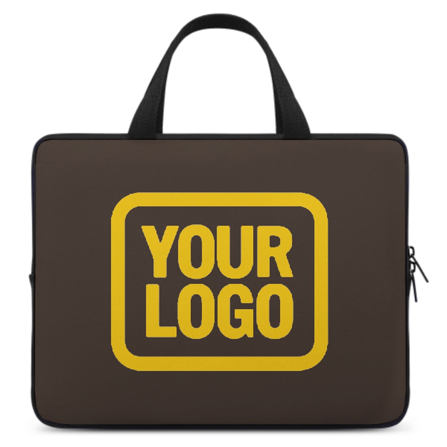 Maßgeschneidertes Braun Gold Laptop Tasche