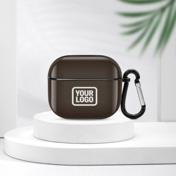Maßgeschneidertes Braun Weiß AirPods-Hülle (3. Generation)