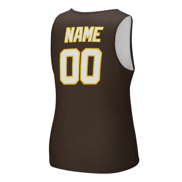 Maßgeschneidertes Braun Weiß Herren Tanktop