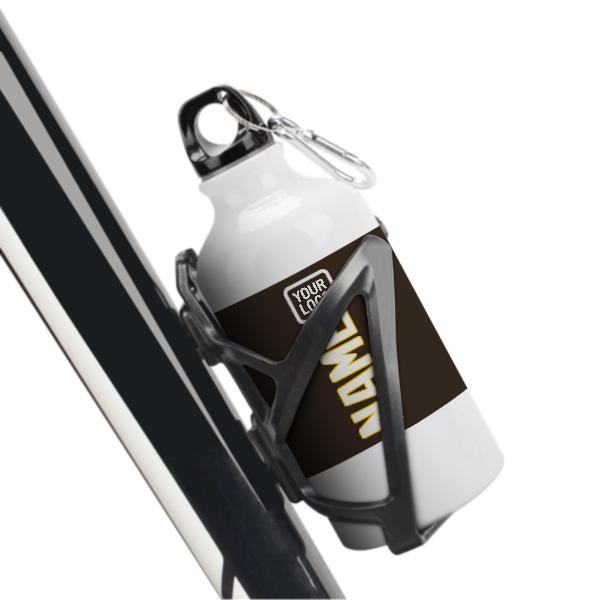 Maßgeschneidertes Braun Weiß Sportflasche