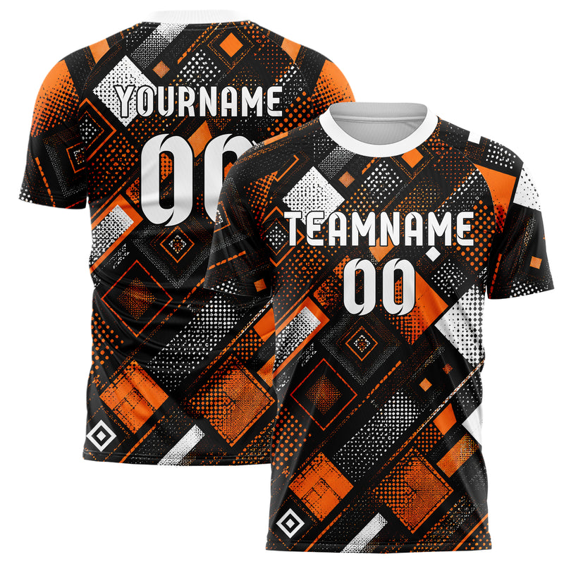 Schwarz dunkles Rauten diagonale Tessellation Design 01-0466 individuelles Fußballtrikot main
