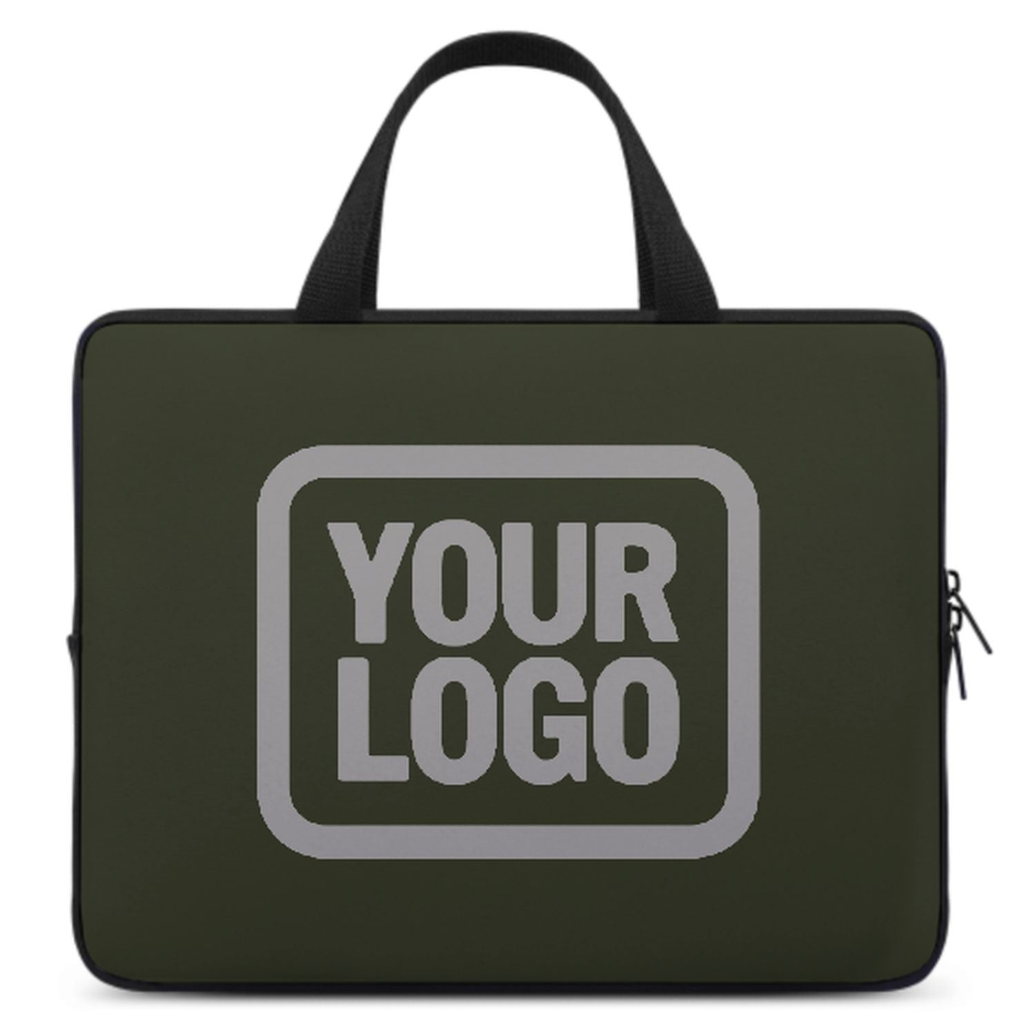 Maßgeschneidertes Dunkles Oliv Gray Laptop Tasche