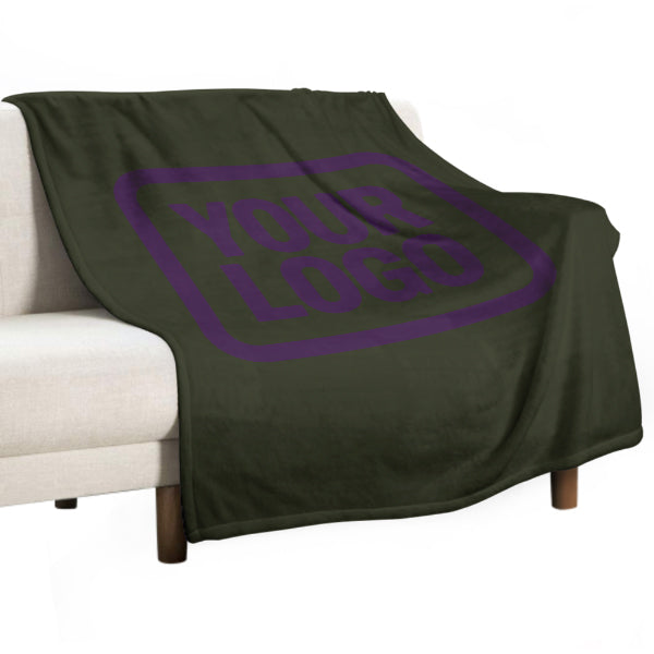 Coperta viola oliva scuro su misura