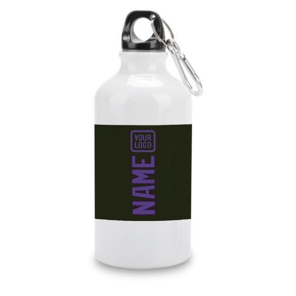 Maßgeschneidertes Dunkles Oliv Lavendel Sportflasche