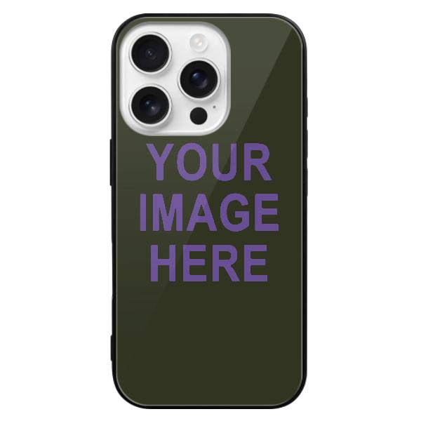 Custodia per telefono personalizzata color oliva scuro e lavanda