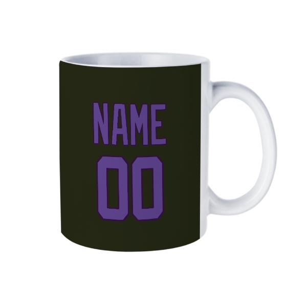 Tazza personalizzata color oliva scuro e lavanda
