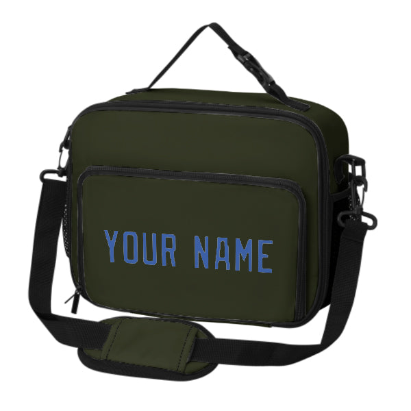 Maßgeschneidertes Dunkles Oliv Sky Blue Lunch-Tasche
