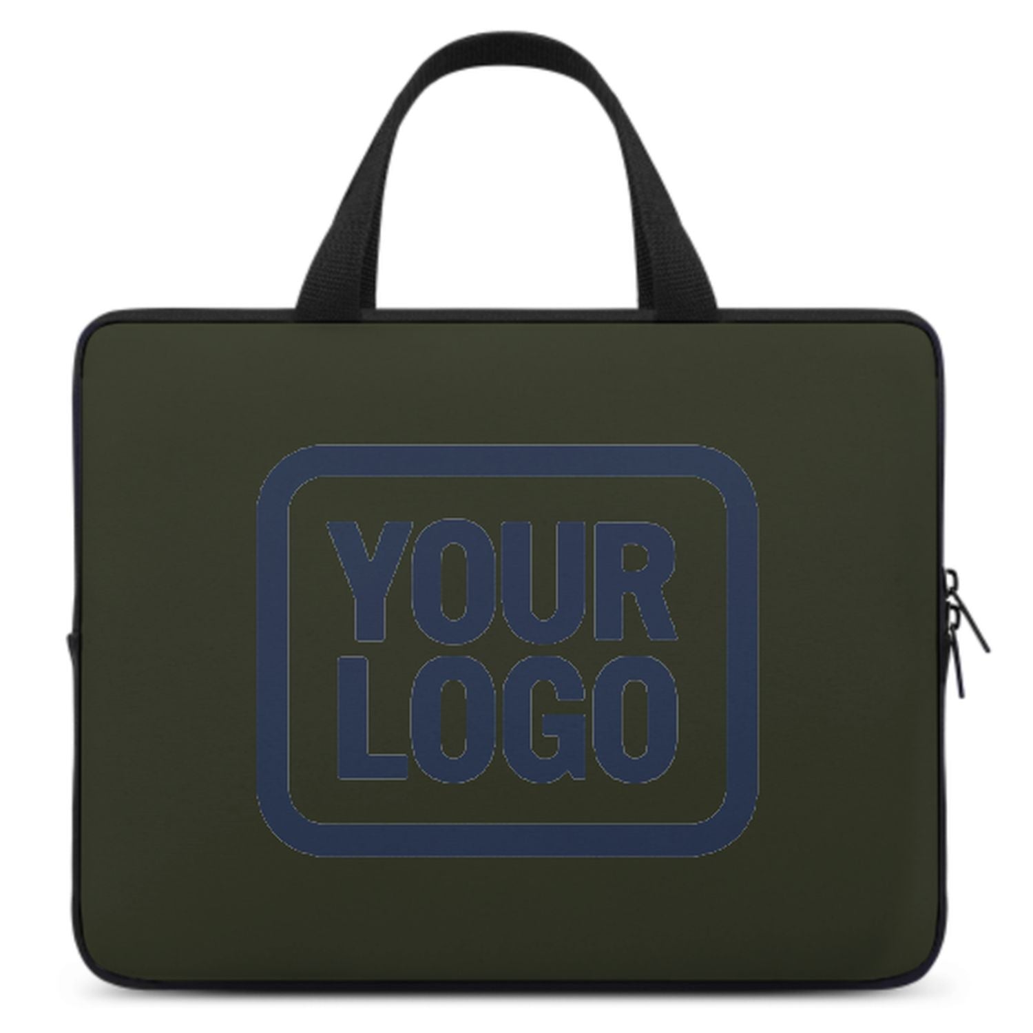 Maßgeschneidertes Dunkles Oliv Blue Laptop Tasche