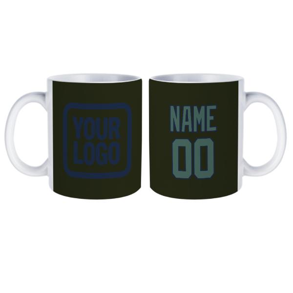 Tazza personalizzata verde oliva scuro